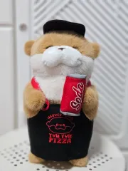 냠냠ピザ 우소우소짱 ブラウン 27cm ぬいぐるみ IN