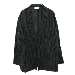 POOL BY CLASS プールバイクラス SAMPLE 25SS BAMBOO LINEN STRIPE JACKET バンブーリネンストライプジャケット ブラックのサムネイル
