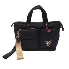美品 MARKANDLONA ゴルフカートバッグ 黒/黄 中型 新品】¥27,500 タグ付き MARK & LONA カートバッグ ゴルフ