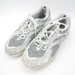 ◇ Θ NEW BALANCE ブランドロゴ入り ローカットスニーカー サイズ23.5 シルバー ホワイト レディース E  【1502180064753】のサムネイル