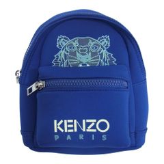 KENZO 켄조 FA55SF301F22 KAMPUS TIGER HEAD 타이거 네오프렌 미니 배낭 가방 블루 계 [중고]