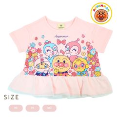 アンパンマン 天竺 2柄女児パネル 半袖Ｔシャツ Anpanman
