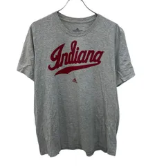 adidas 半袖 プリントTシャツ XL ライトグレー プルオーバー ビッグプリント スポーティー アディダス 古着卸 アメリカ仕入 a705-5773