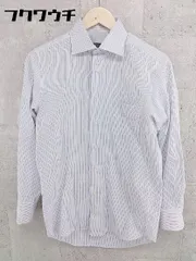 ◇ ◎ THE SUIT COMPANY スーツカンパニー ストライプ 長袖 シャツ サイズ37-80 ホワイト メンズ 