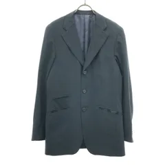Paul Smith ポールスミス 日本製 ウールブレンド ピンストライプ テーラードジャケット L ネイビー メンズ 古着