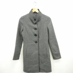 メイソングレイ MAYSON GREY ステンカラーコート アウター 総柄 シンプル ひざ丈 長袖 ウール グレー /MT5のサムネイル
