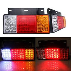 one+lifestyle トラック テールランプ LED 88発 左右 2個 セット 汎用 12V 24V 兼用 各種 ウインカー 反射板 付き