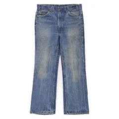 リーバイス Levi's 80s 80年代 517 ブーツカット デニムパンツ ジーンズ オレンジタブ MADE IN USA アメリカ製 ヴィンテージ 古着 メンズ ズボン パンツ インディゴブルー 実寸W34 L28.5【中古】