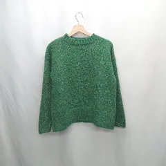 ◇ ⊇ A day in the life UNITED ARROWS 総柄 長袖 セーター サイズF グリーン系 レディース E  【1503050033084】