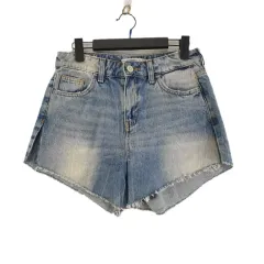 J3797 ZARA レディース 34SIZE デニム ウォッシュ スリット ショートジーンズ