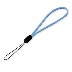 シズカウィル ショート ストラップ シンプル 丸紐 スマホ 携帯ストラップ オシャレ 落下防止 コンパクト カラフル Xperia AQUOS HUAWEI light blue(水色) 0