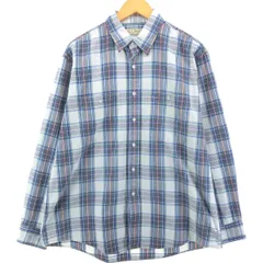 古着 80年代 エルエルビーン L.L.Bean 長袖 チェックシャツ USA製 メンズL相当 ヴィンテージ/eaa550858