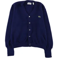 古着 70年代 ラコステ LACOSTE IZOD アクリルニットカーディガン USA製 メンズL相当 ヴィンテージ/eaa528002