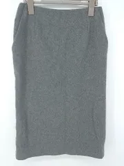 ◇ apart by lowrys アパートバイ ローリーズ バックスリット 膝下丈 タイト スカート サイズF グレー レディース E  【中古】 【1305160000723】