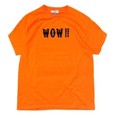 Luck ' n ' Lure (ラッキールアー）WOW ! ! SS Crew Neck Tee  オレンジ L  SALE 60%OFF!!   バスフィッシング  トップトップウォーター Tシャツ バックプリント ラッキー