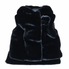 ルネ Rene Fluffy Gilet フェイクファー ベスト ジレ フーディジャケット ブルゾン ショート コサージュ付き 36 黒 ブラック/2 レディースのサムネイル