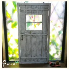 【未使用品】ドアオブジェ アンティーク調 ブラック黒 アンティーク 艶消しブラックペイントのシンプルなドア