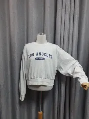 メランジ レタリング スウェット