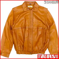 レザージャケット ブルゾン ジャンパー M 茶本革 メンズ NR3198