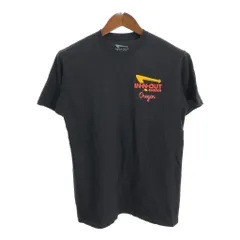 90年代 IN-N-OUT BURGER イン・アンド・アウト・バーガー 半袖Ｔシャツ ブラック (メンズ M) 中古 古着 R0368
