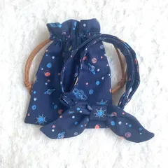 おヒゲ蝶ネクタイ　リバティ生地使用　キッズ　蝶ネクタイ　卒園式　入園式　入学式　入園入学準備　宇宙