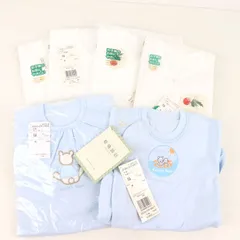 肌着 6点セット 未使用 カバーオール コンビ肌着 綿100％ まとめて 大量 アンダーウエア ベビー 男の子用 【中古】