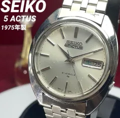 稼働品 SEIKO メンズウォッチ プレスマチック ヴィンテージ 自動巻 70s セイコー 1970年製/昭和45年製 プレスマチック ハイビート