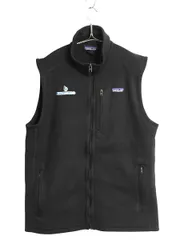 【お得なクーポン配布中!】 パタゴニア ベターセーター ベスト メンズ L 19年製 フリース セーター 前開き フルジップ アウトドア 重ね着 ワンポイント ブラック 企業