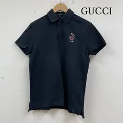 【現行タグ☆人気】GUCCI グッチ ポロシャツ 襟 刺繍 半袖 ブラック S GUCCI（ポロシャツ）のフリマアイテム一覧
