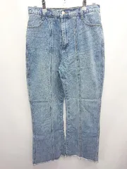 ◇ Θ classicalelf クラシカルエルフ カットオフ フレア デニム サイズXL ブルー系 レディース E  【1411070008879】