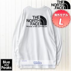 ノースフェイス ロンT 長袖 Tシャツ 白 海外Lサイズ 日本LL相当 新品SD 