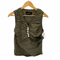 トリココムデギャルソン tricot COMME des GARCONS AD2002 03SS ギャザーパールノースリーブ レディース JPN：S のサムネイル
