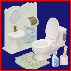 【人気商品】【在庫処分】【特価商品】【在庫セール】【特別セール】シルバニアファミリー 家具 【 トイレセット 】 カ-629 STマーク認証 3歳以上 おもちゃ ドールハウス Sylvanian Families エポック社 EPOCH