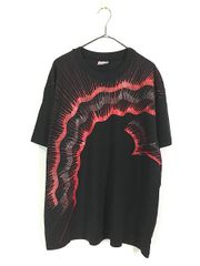 DWS バックプリント Tシャツ XL 黒 色流シ フェード Y2K - メルカリ