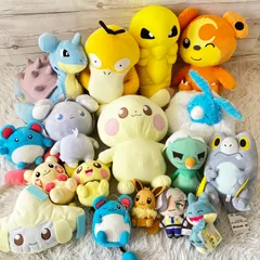 ポケットモンスター ぬいぐるみ 17点セット ポケモンセンターあり 大量まとめ売り ポケピース タグあり多数 状態良い 1700