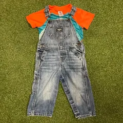 希少 キッズ古着　セット売り　NFLドルフィンズ　Tシャツ　12M   オシュコシュ　デニムオーバーオール　18M