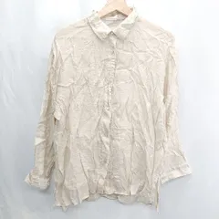 ◇ ⊂ Φ classicalelf クラシカルエルフ 長袖 シアーシャツ サイズM ブラウン系 レディース E  【1502060048705】