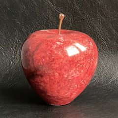 マーブル アップル　Lサイズ　レッド Marble Apple L ペーパーウェイト