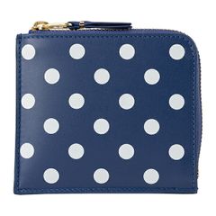 新品 コムデギャルソン COMME des GARCONS コインケース ポルカドット ネイビー