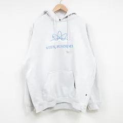 XL/古着 長袖 スウェット パーカー メンズ STEM ACADEMY 薄グレー 霜降り 25mar15 中古 スエット トレーナー トップス