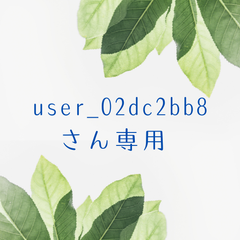 user_02dc2bb8さん専用　配送方法変更（追加料金）