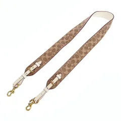 良好 COACH コーチ バッグ用 ショルダーストラップ  31758 ベージュ レザー レディース シグネチャー 服飾小物　240001148544