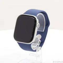 〔中古品〕 Apple Watch Series 10 GPS 46mm シルバーアルミニウムケース デニムスポーツバンド【251】
