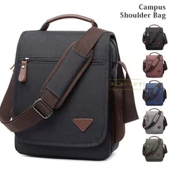 ショルダーバッグ 撥水 大容量 3way 斜めがけ 肩掛け キャンバス 帆布 縦型 カバン 通勤 通学 収納 多機能 A4 無地 シンプル レトロ ユニセックス メンズ レディース PeA1536