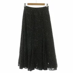 【カデュネ】新品　ジャガード　ロングスカート　フレア　ブラック　ドット　水玉 2025年最新】カデュネ ドットスカートの人気アイテム - メルカリ