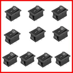 【フォロー割】10個DC ACロッカースイッチ、SPSTミニオン/オフトグルスイッチ2ピンAC 125V-250V自動車用オートバイボートの切断小型ファン小型家電スイッチ コーヒーポット等対応