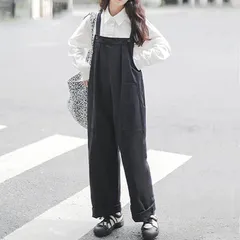 オーバーオール サロペット レディース 秋 大きいサイズ パンツ 可愛い 体型カバー つなぎ カーゴパンツ ワイドパンツ ゆったり 作業着 無地 オシャレ 秋冬 yyun01