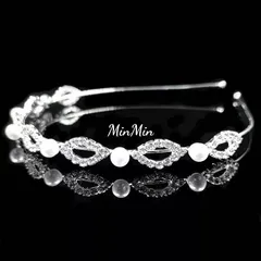 No.9シルバー♡キッズカチューシャ　発表会　結婚式　キッズドレス