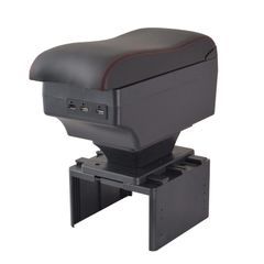 【特価セール】汎用3D 柔らかい外付コンソールボックス豪華アームレスト 車 肘置き 肘掛け 7USB充電ボックス多機能プロボックス大容量ルーミー コンソールボックス小物入れ収納アクセサリー カー用品センターコンソール