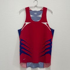 NIKE シングレット XLサイズ 赤 青 メッシュ 良デザイン ランニング